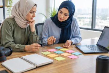Marketing team planning a content strategy